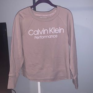 Nude Pink Calvin Klein crew neck
